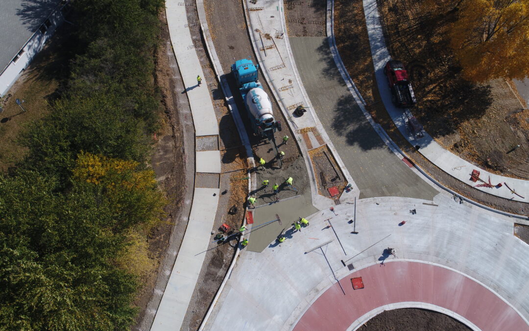 Concrete Roundabouts – St. Peter, MN