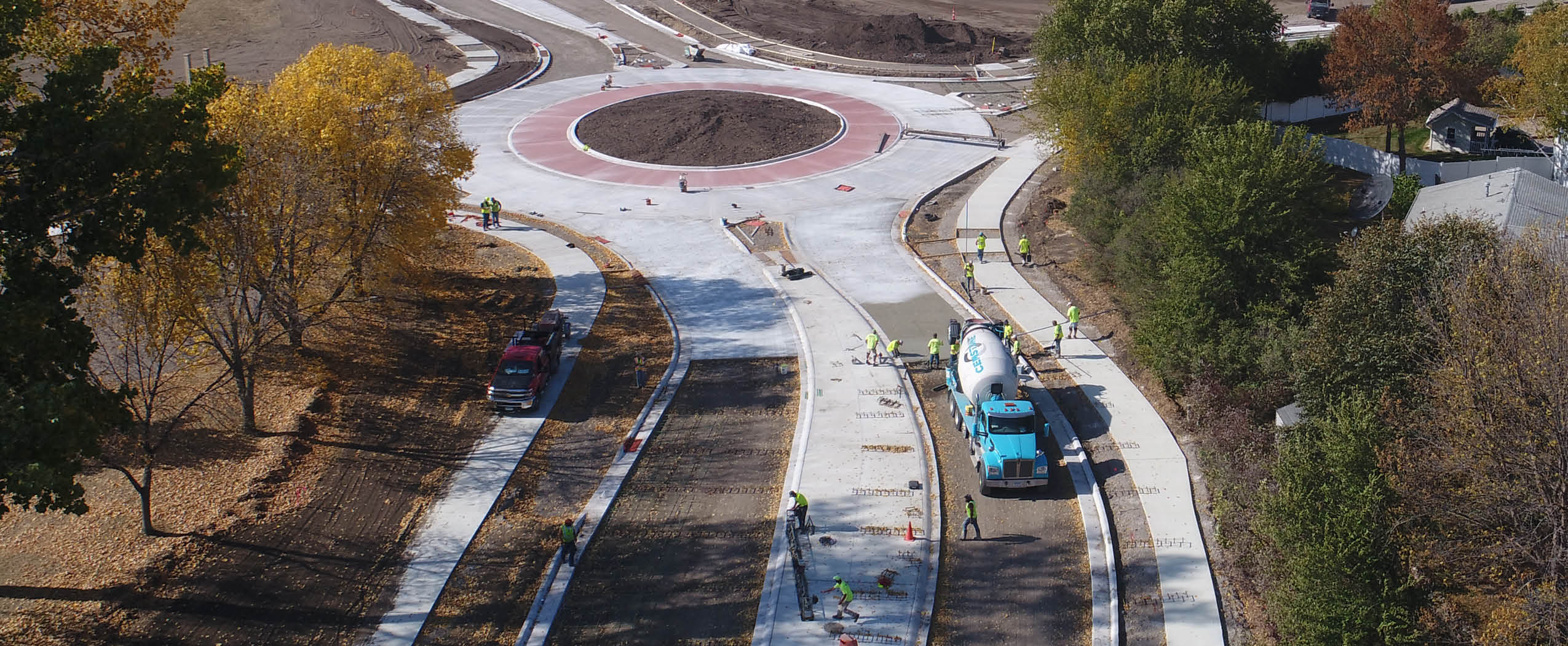 cemstone truck roundabout