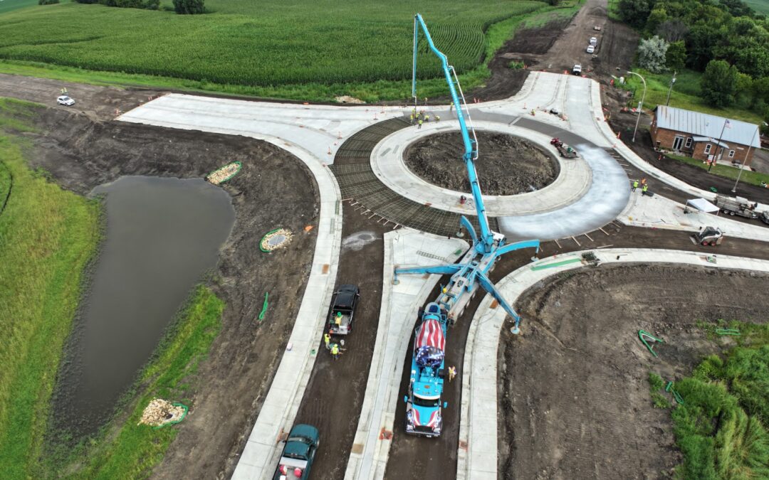 Wright County, MN Concrete Roundabout